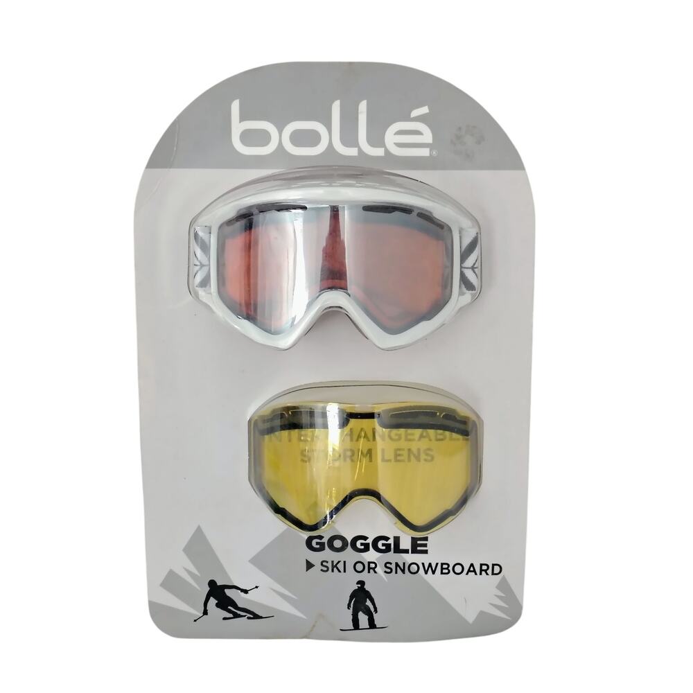 Bolle Ski Snowboard Goggles Interchangeable Storm Lens NEW Anti Fog Scratch
